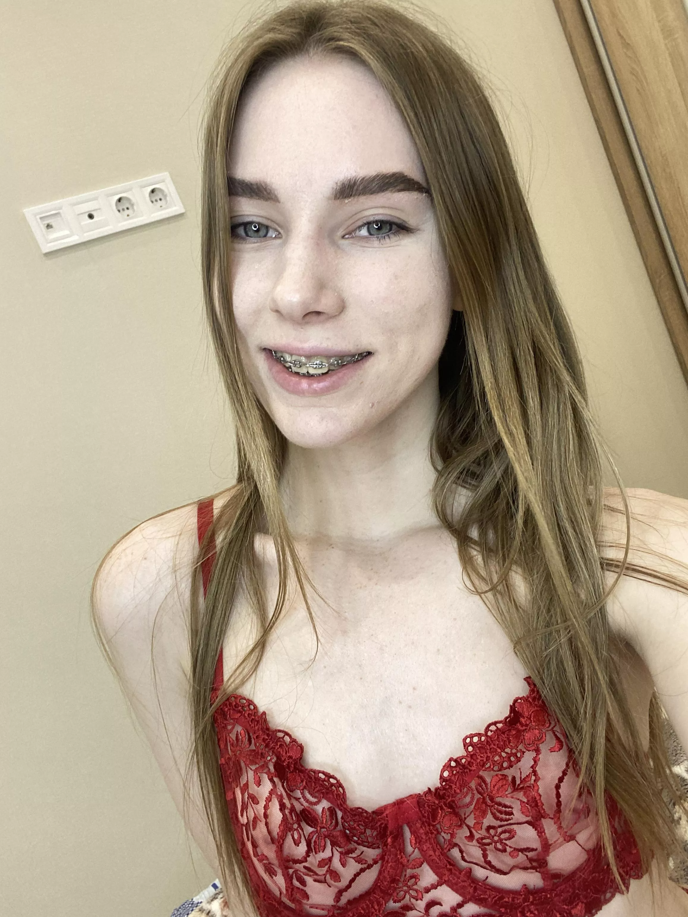 What’s the first word that came to you when you looked at my breasts?
