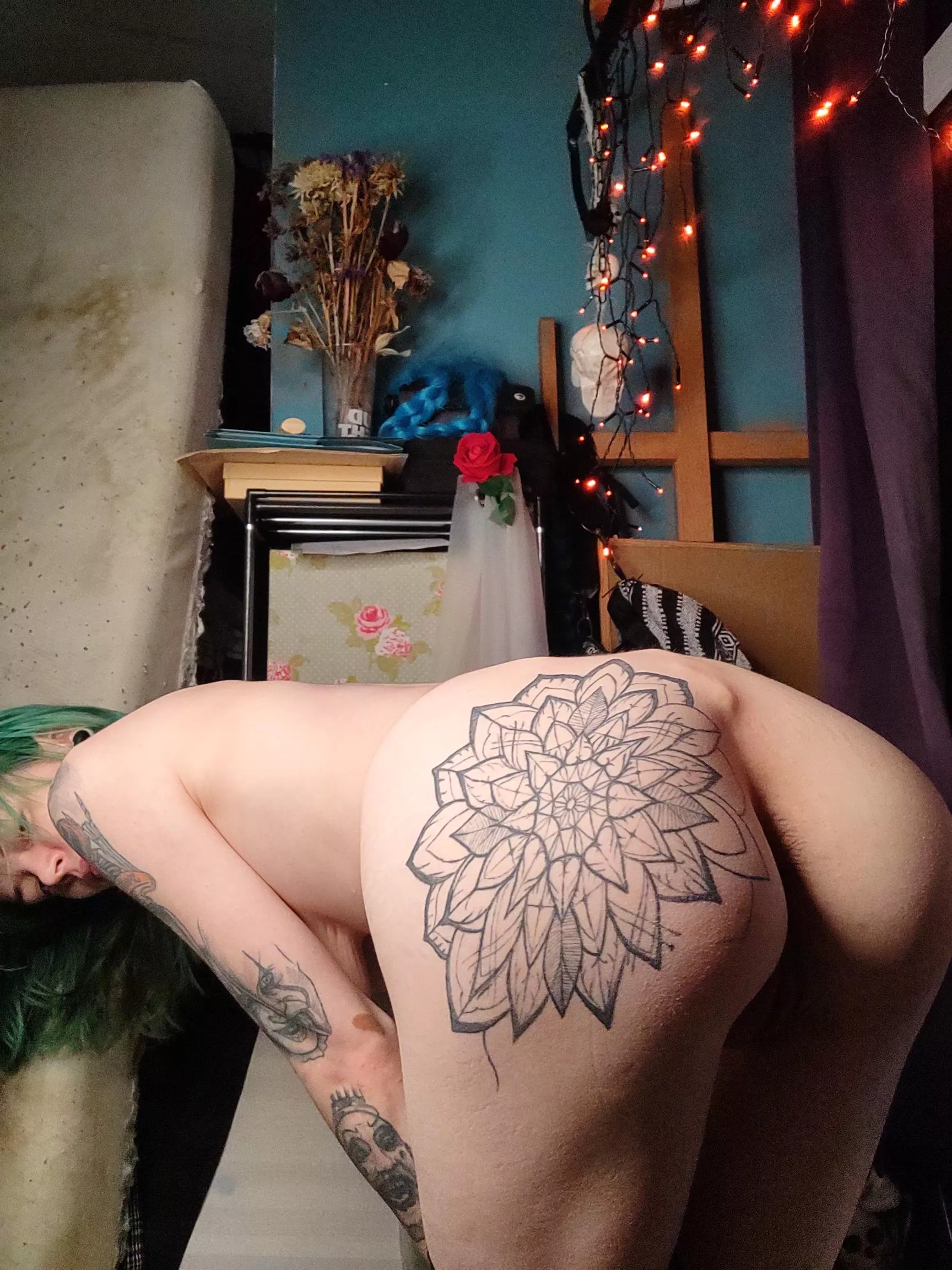 bent over is the best position imo