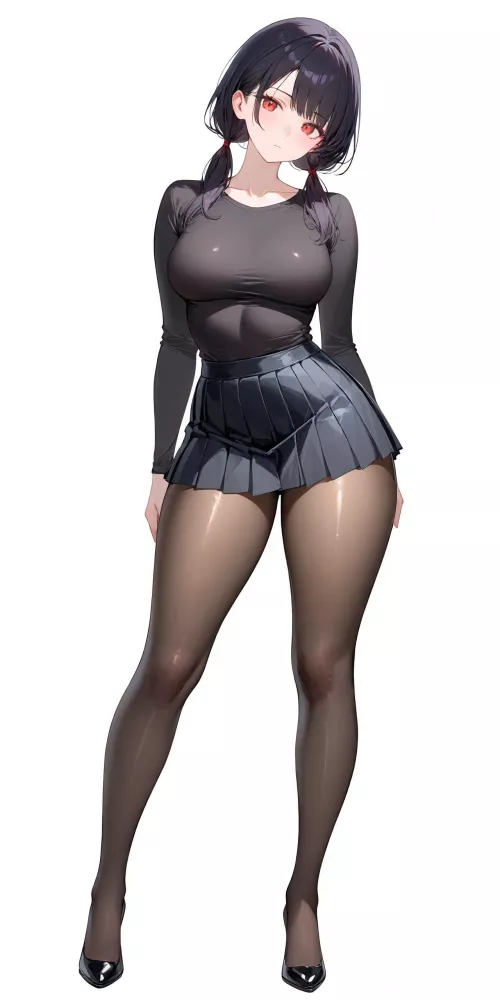 Black Shirt & Tights 