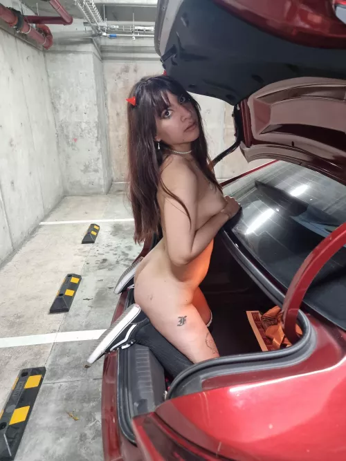 Getting ready for a parking lot walk