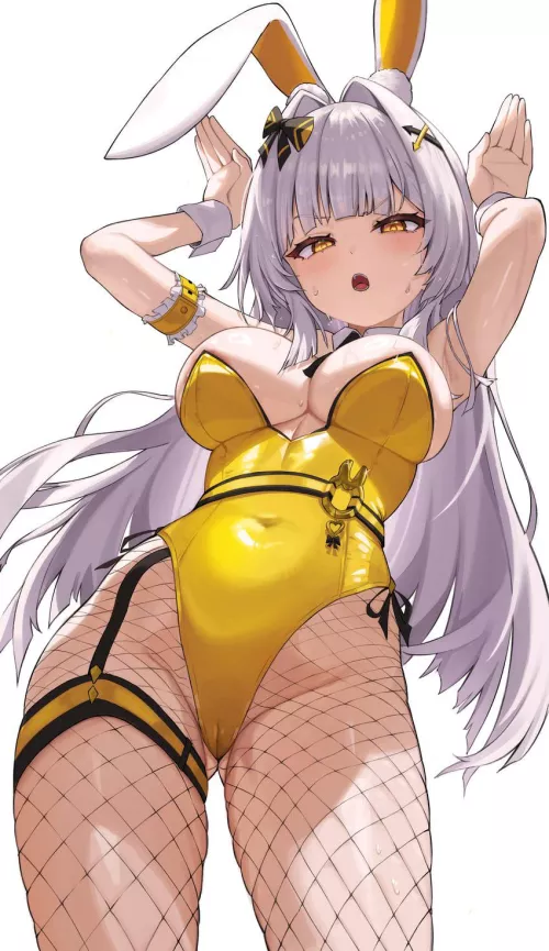 Gold bunny suit