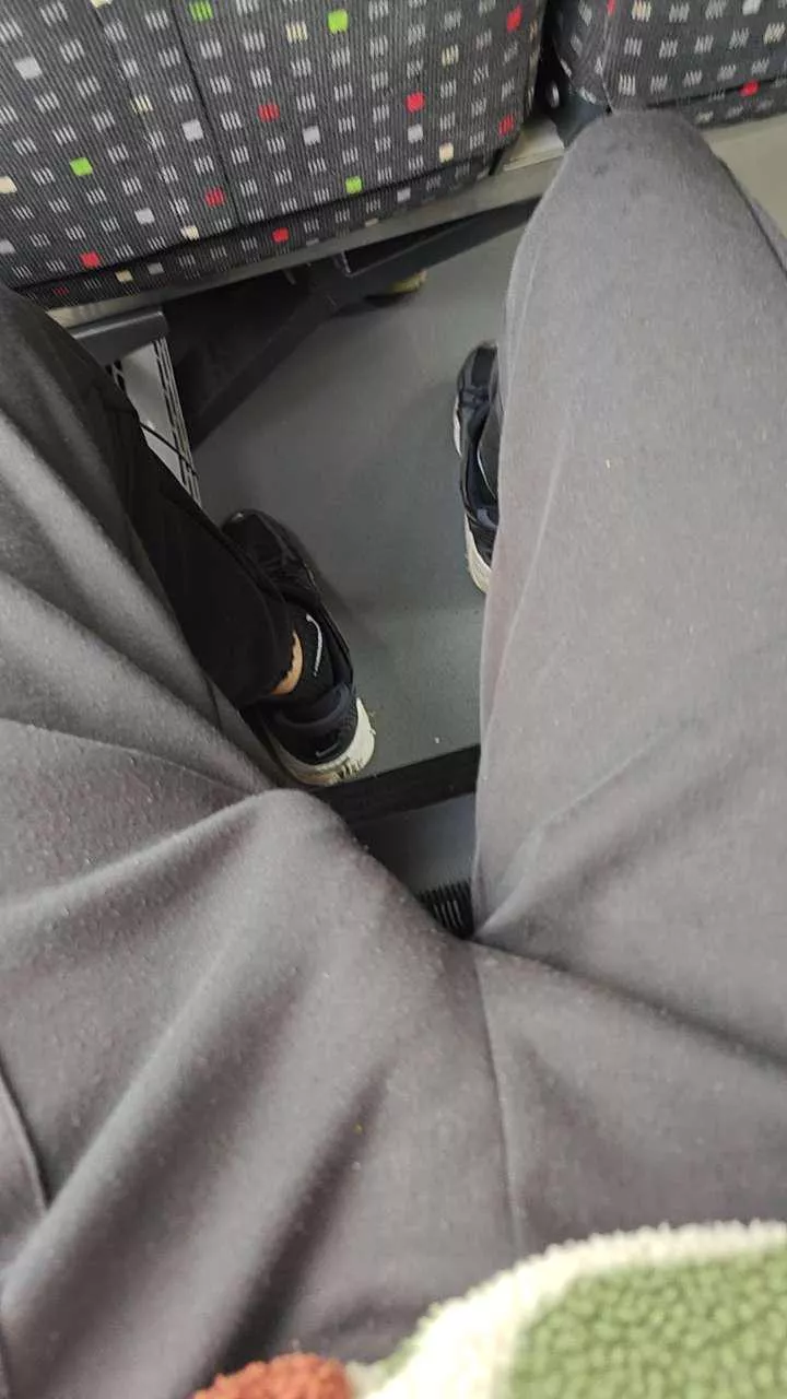 got slightly aroused on the bus 