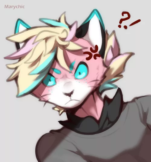 He is mad!!! What did you do to him??? (Art by me)