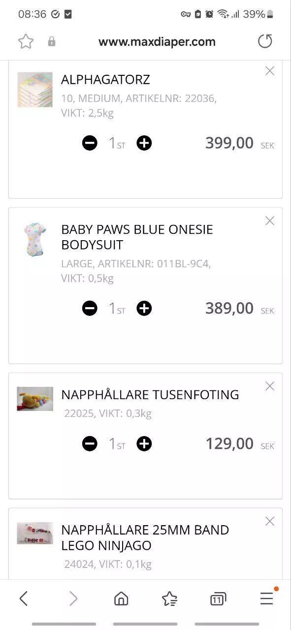 I bought my first Clothback! Along with other stuff.