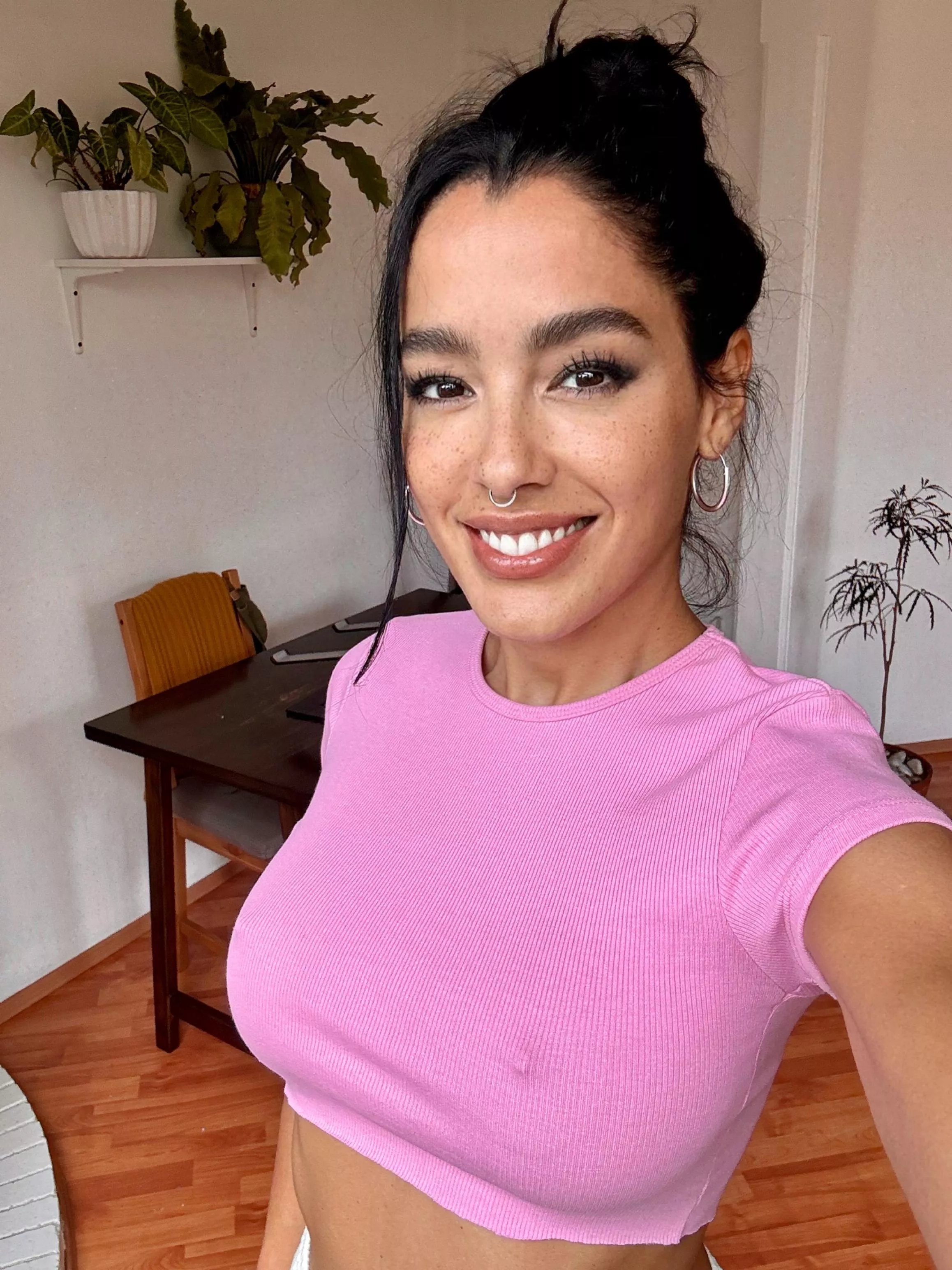 I don't need a bra, I prefer my boobs with strong hands