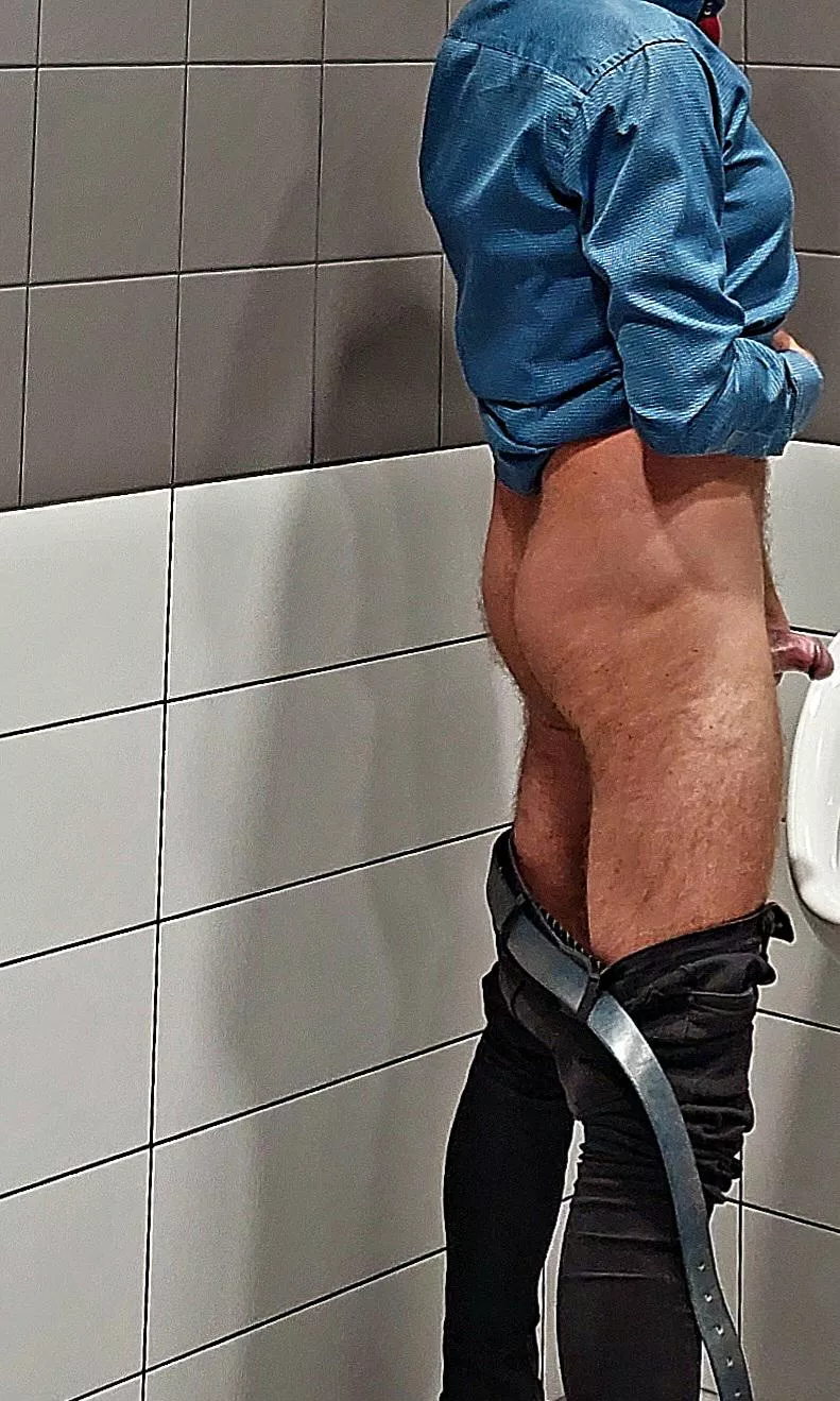 I like having pants down when pissing in public toilets