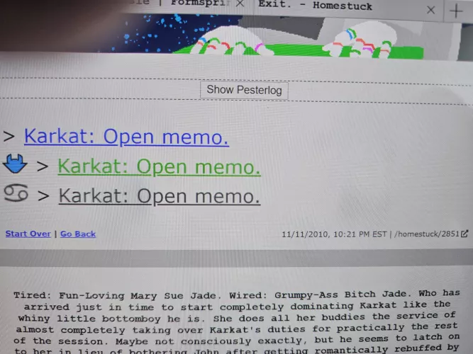 Karkat confirmed bottom.