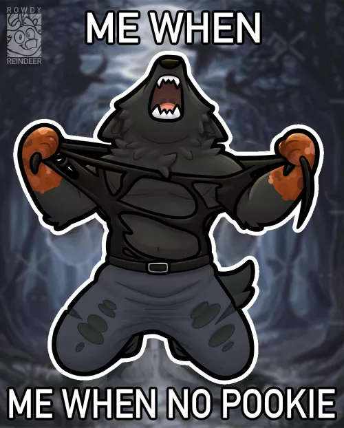 Me when me when no pookie 🥺 (art by me)