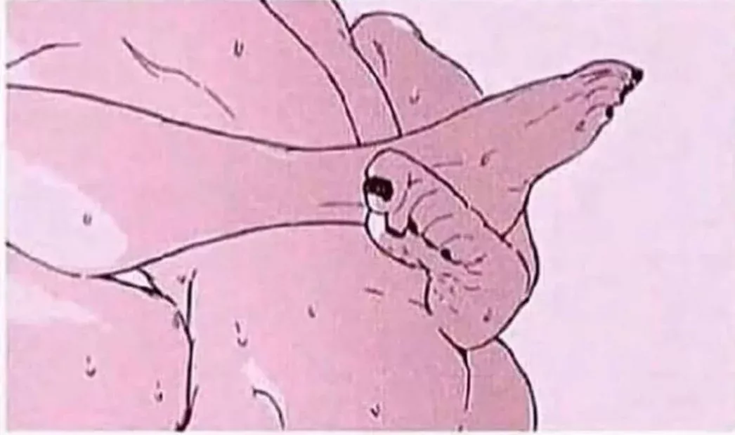 Mono: 1girl, 1boy, nail polish, sweat, crossed legs, face out of frame, pink filter, close up, missionary