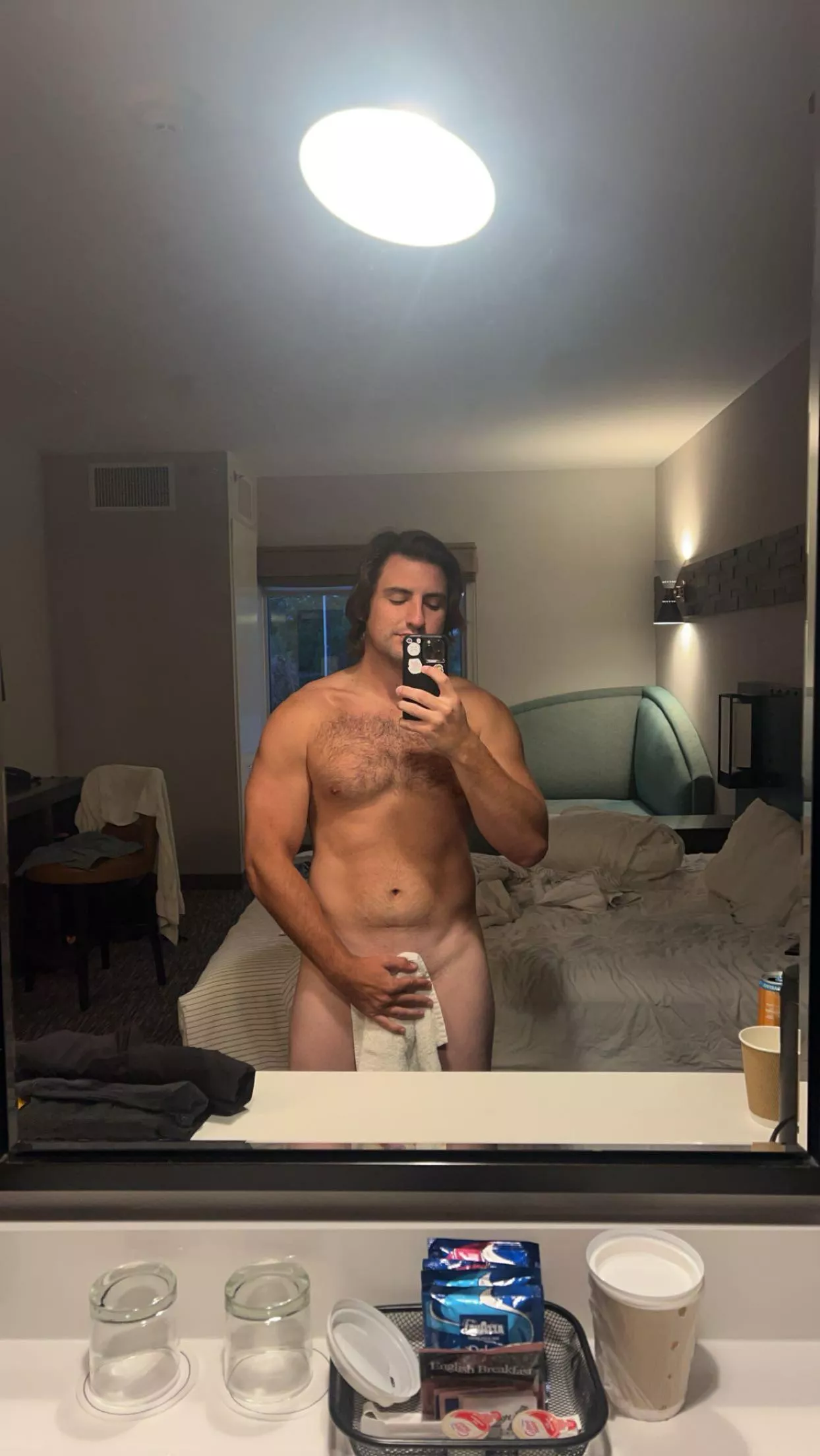 No better place to be naked than a hotel room 