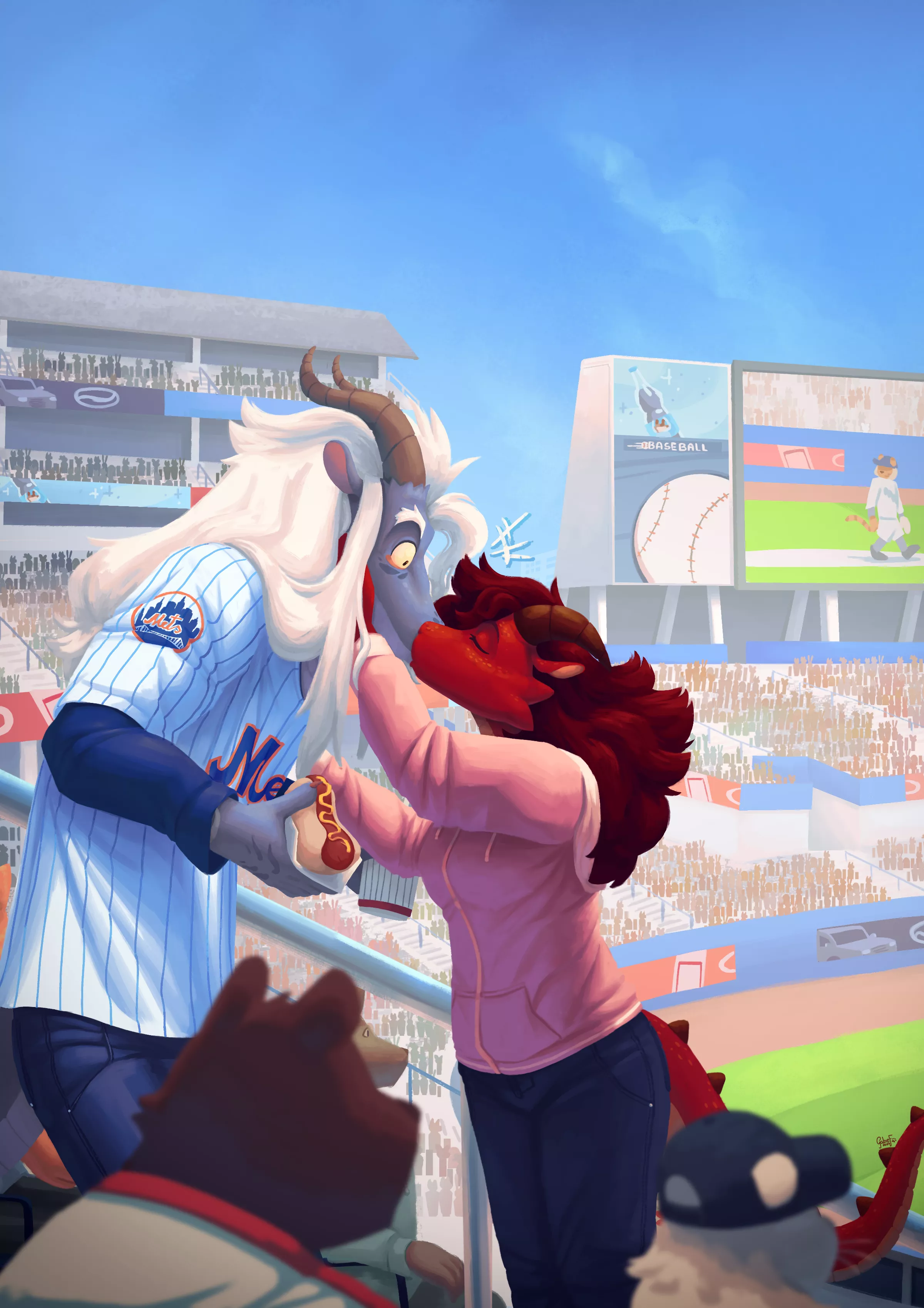 Score!⚾️🐉(Commission done by me)