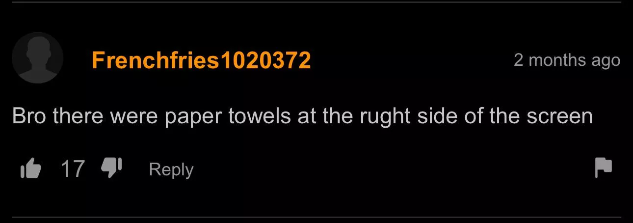 There were, in fact paper towels on the right side of the screen