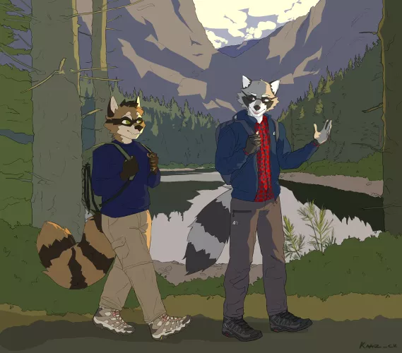 Those guys love hiking fr (Art by me) Comms Open