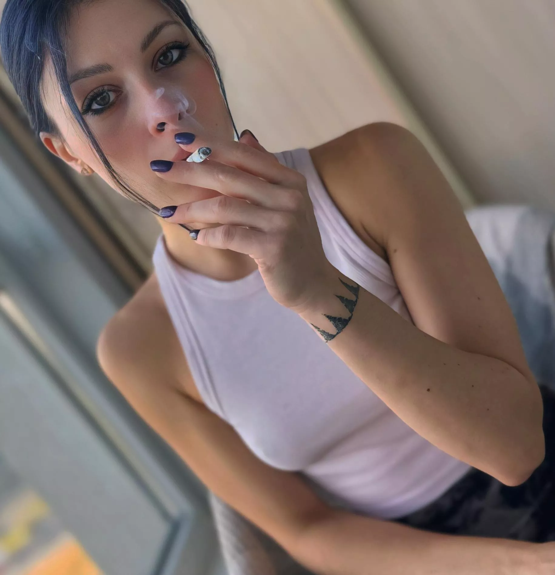 you're intoxicated by the smell of cigarettes from a girl