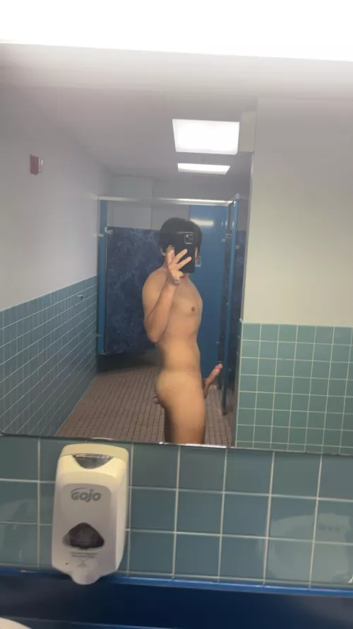 Anyone else get horny in public bathrooms? 