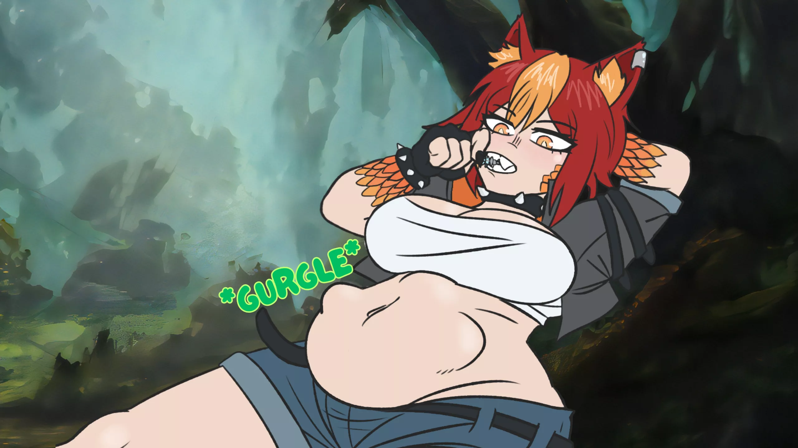 {audio} Churning An Elf Druid Into Sh*t! (Art by RedNotArtist) [Vore] [Disposal Teasing] [Burps] [Stomach Sounds]