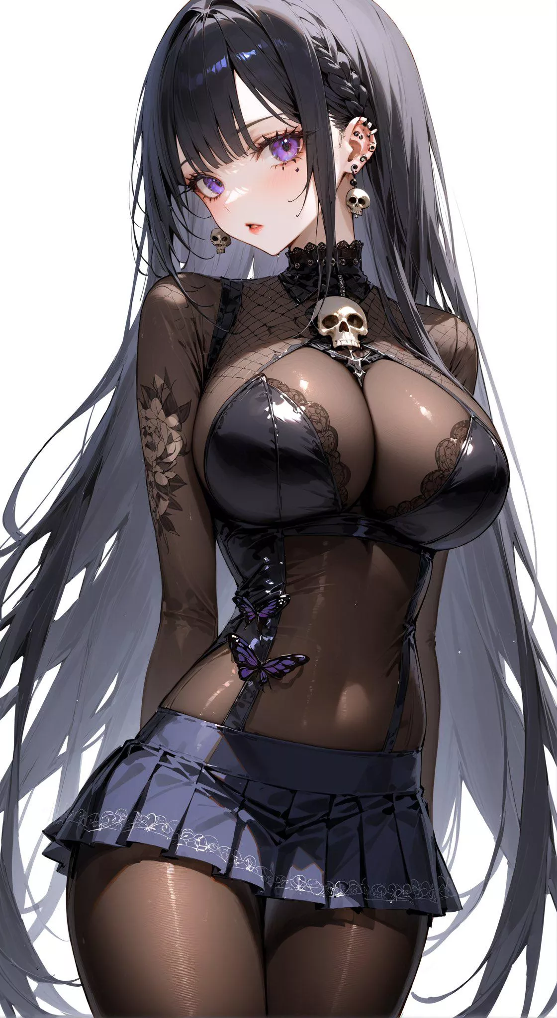 Body Stocking Goth Girl 