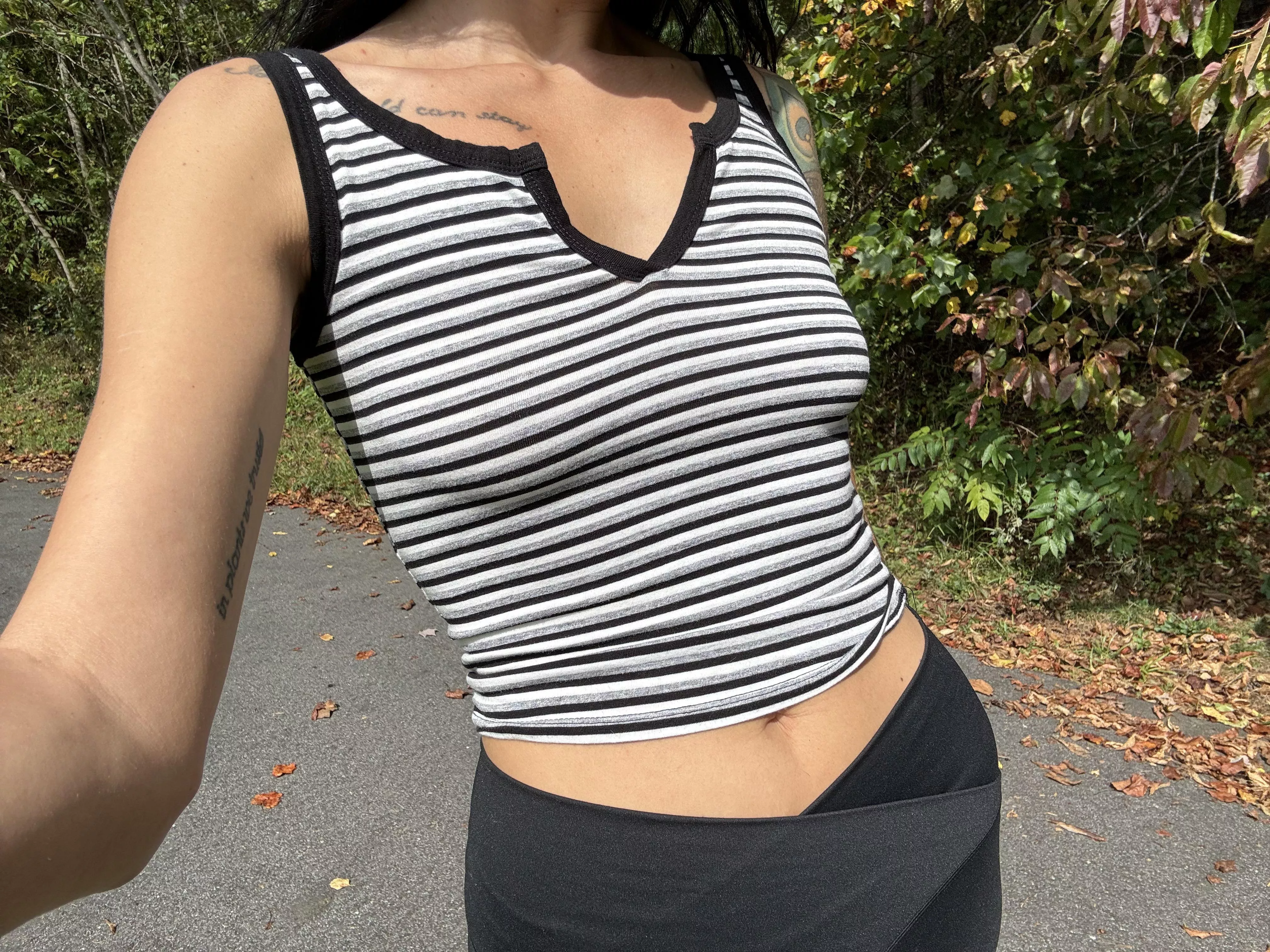 braless walks <3