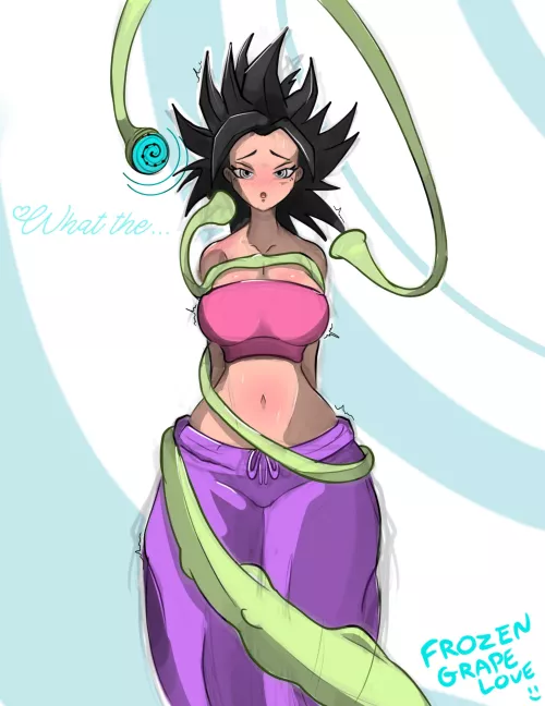 Caulifla Hypnotized by Tentacles (OC) (FrozenGrapeLove)