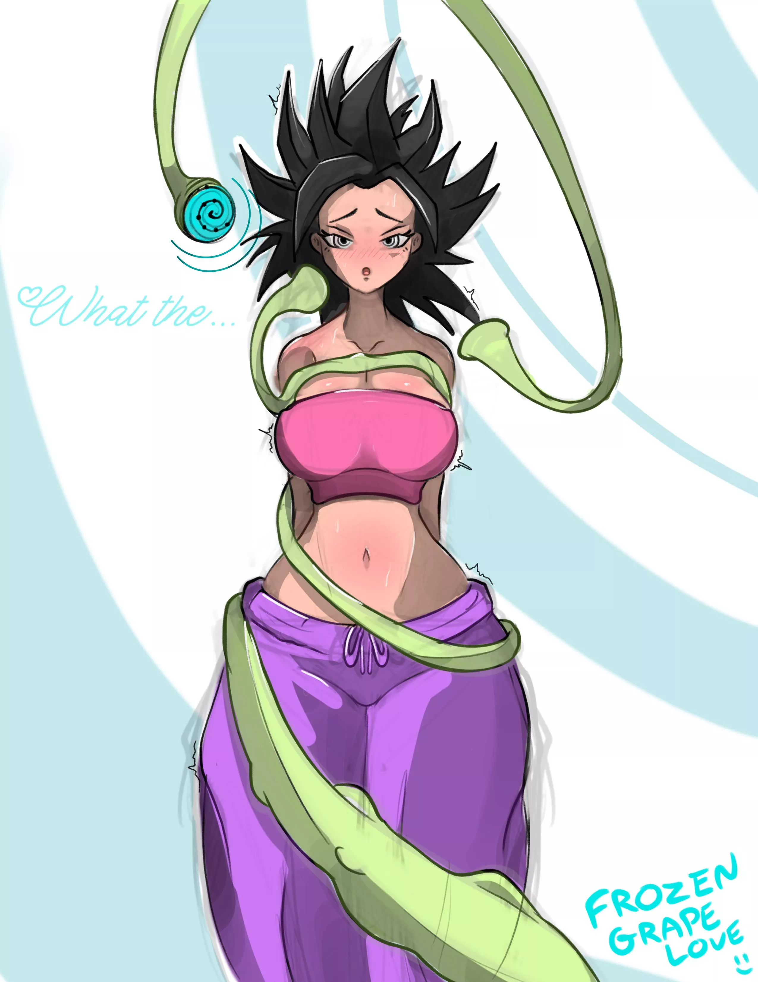 Caulifla Hypnotized by Tentacles (OC) (FrozenGrapeLove)