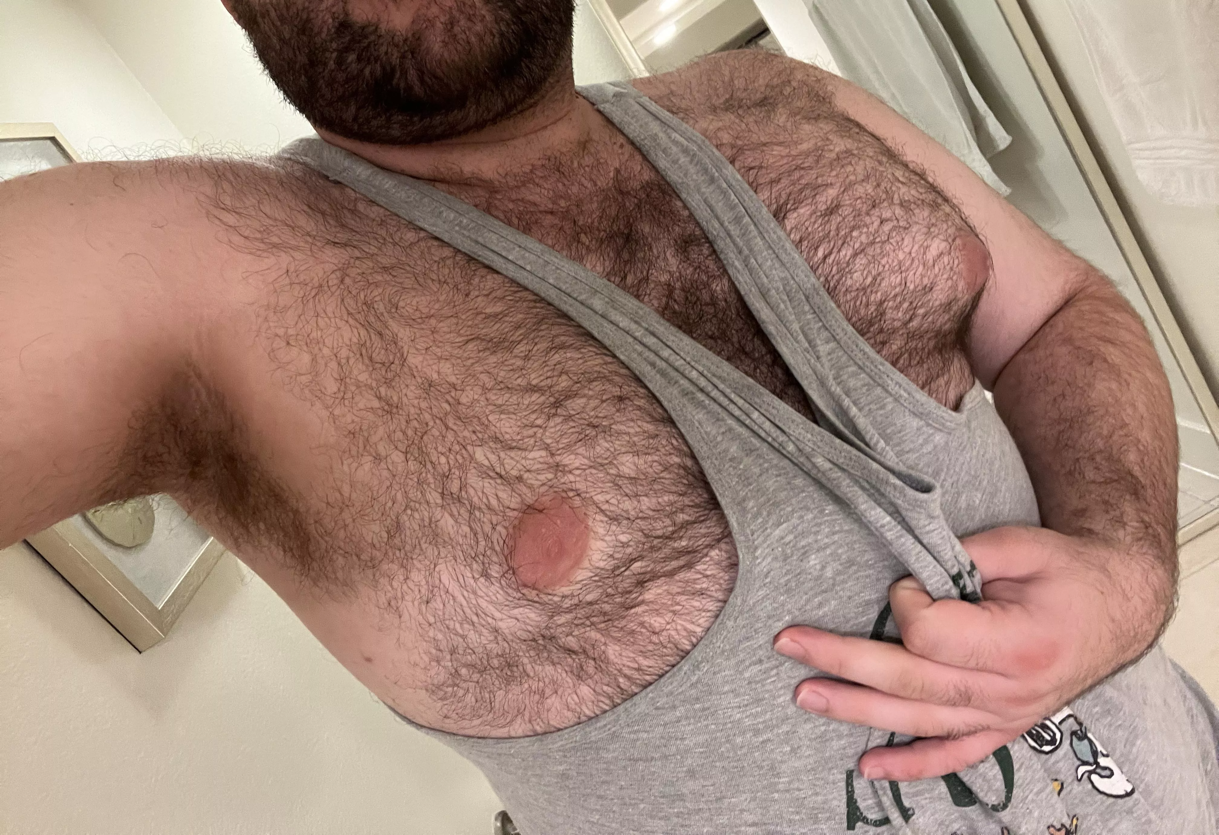 Daddy’s hairy sweaty pits