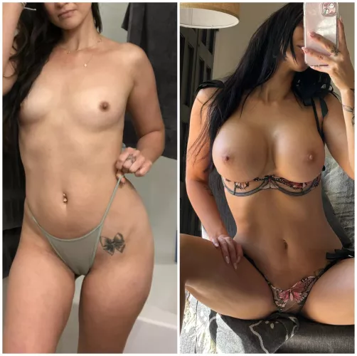 from insecure and flat to athletic and bimbo queen