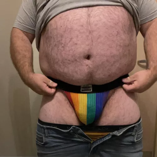 Just showing off the jock strap at work(33)