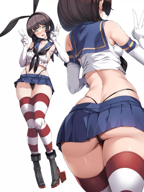 Mogador in Shimakaze cosplay