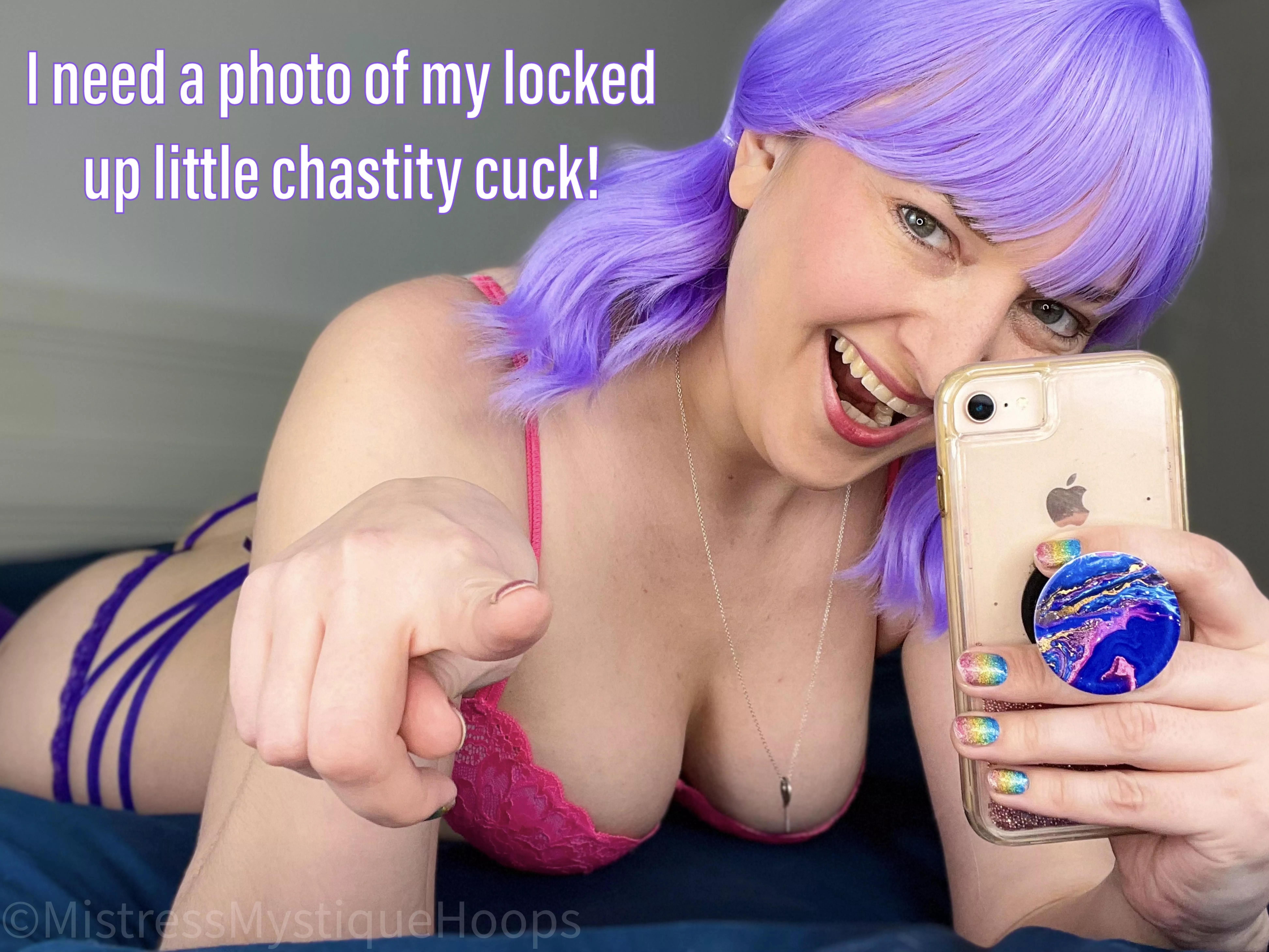 My boyfriend wants to show his friends before he comes home to fuck me while you sit there pathetically!