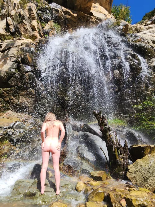 Nice way to cool off during a hike.