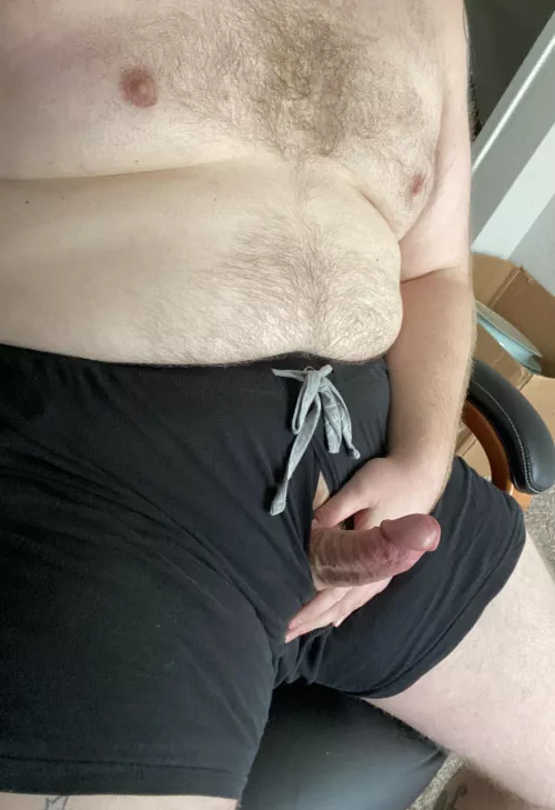 The best part about working remotely is being able to work mostly naked