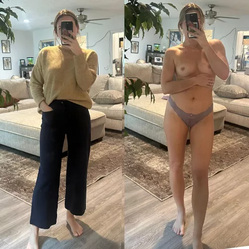 What the men at the office see vs what they imagine seeing 