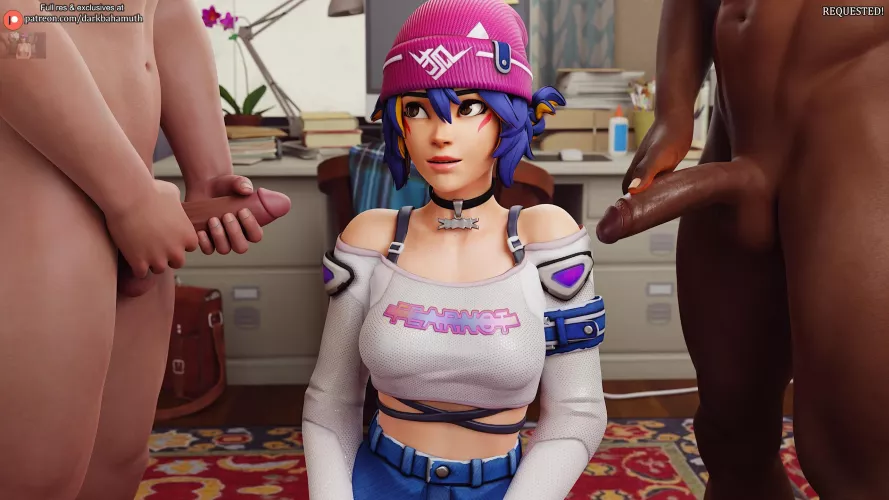 Kiriko made new friends (Darkbahamuth)