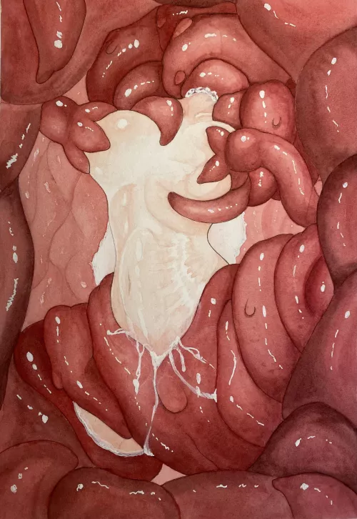 Made a new watercolor tentai 