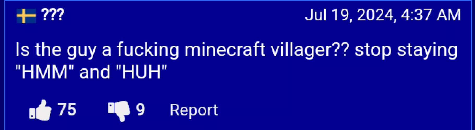 Minecraft villager