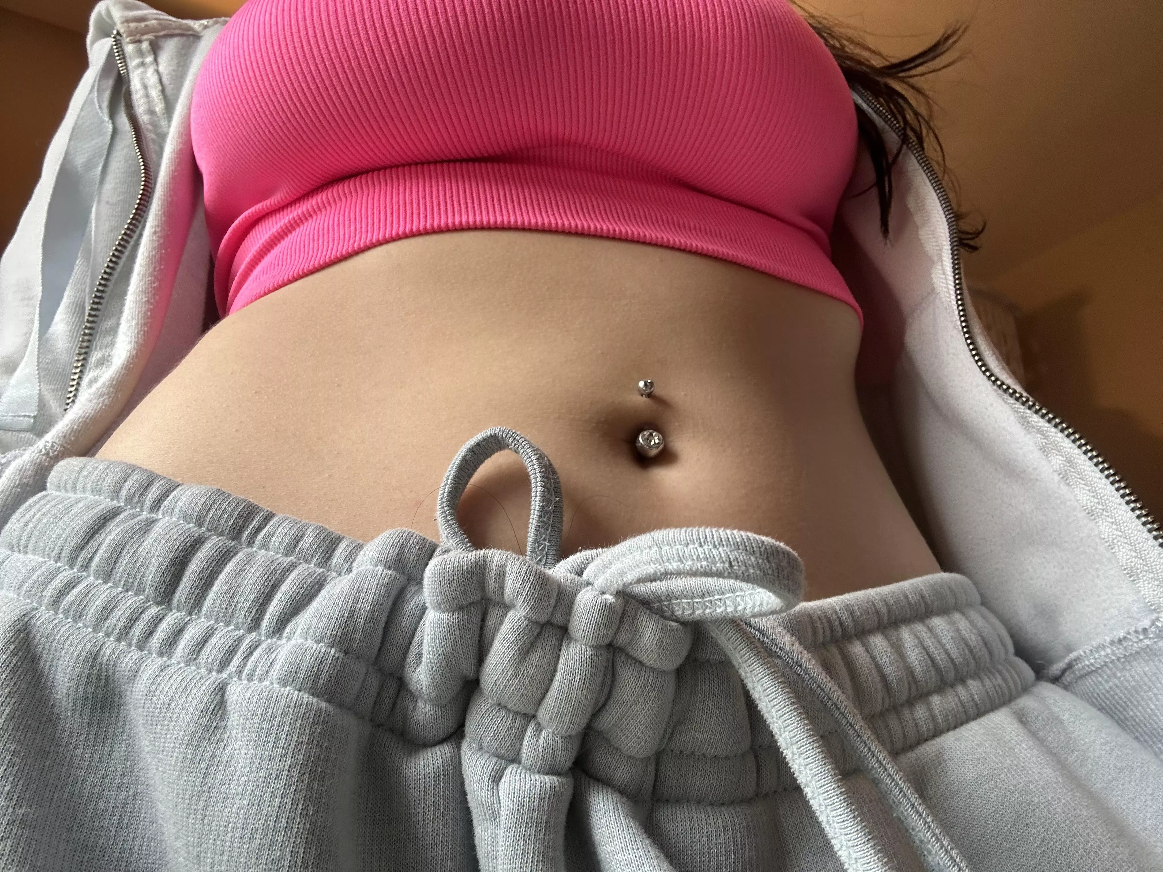 My favorite angle to show off my belly button 