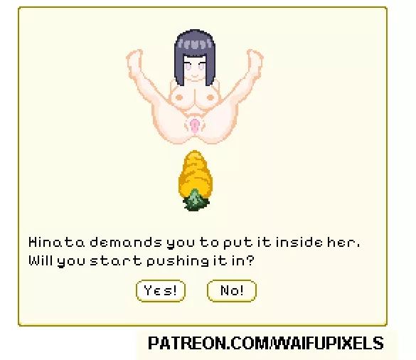 Naruto Fanart Hinata loves receiving a big Carrot!