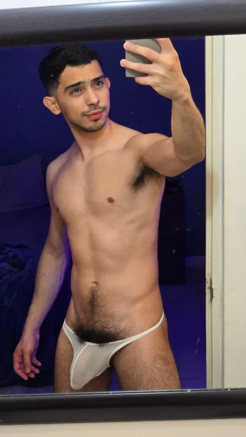 This thong can't hold my dick 🥵