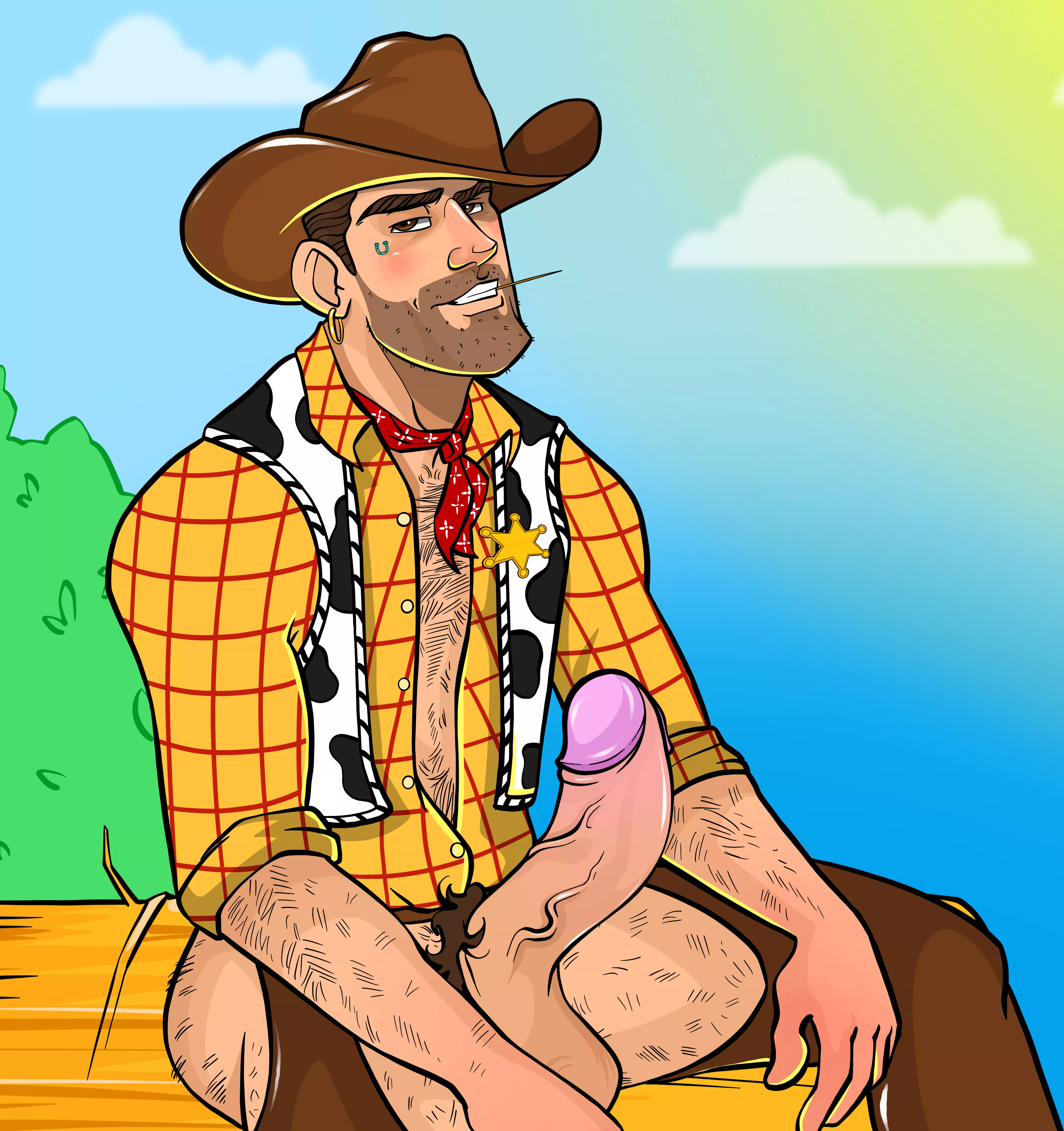 Woody has a boner. [artist unknown]