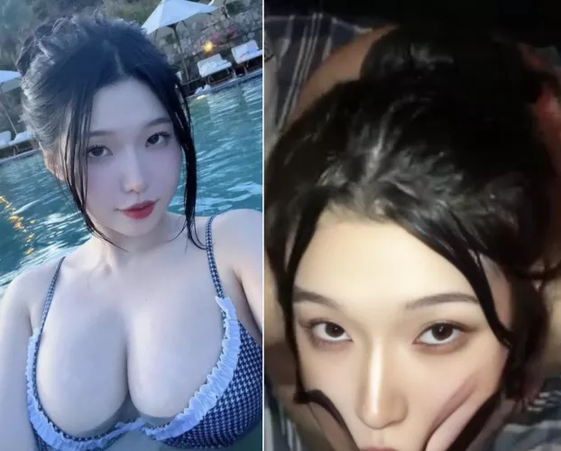 Damn asian slut vacuum blowjob 