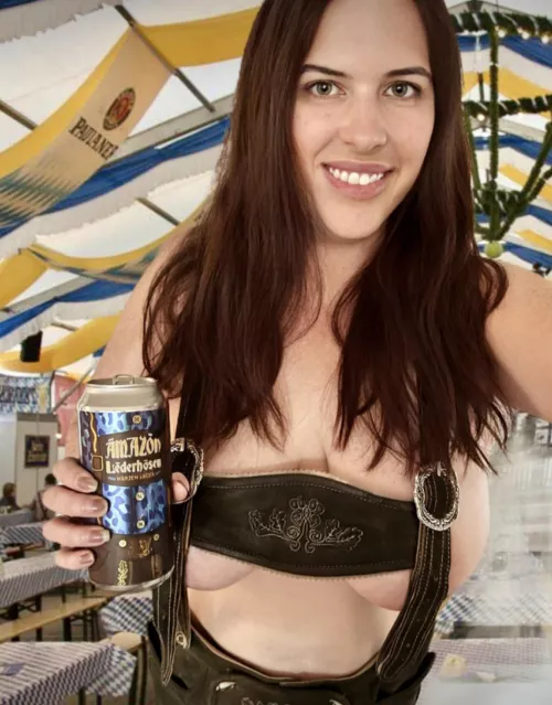 Enjoying the Oktoberfest celebrations 