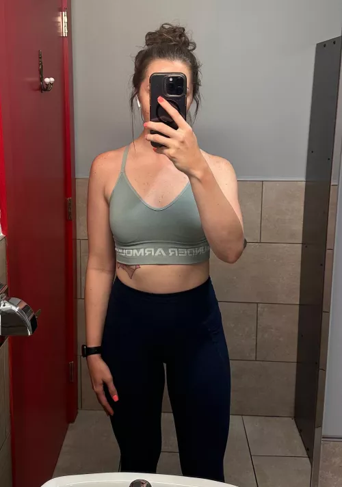 I'll be waiting for you in the family bathroom after our workout