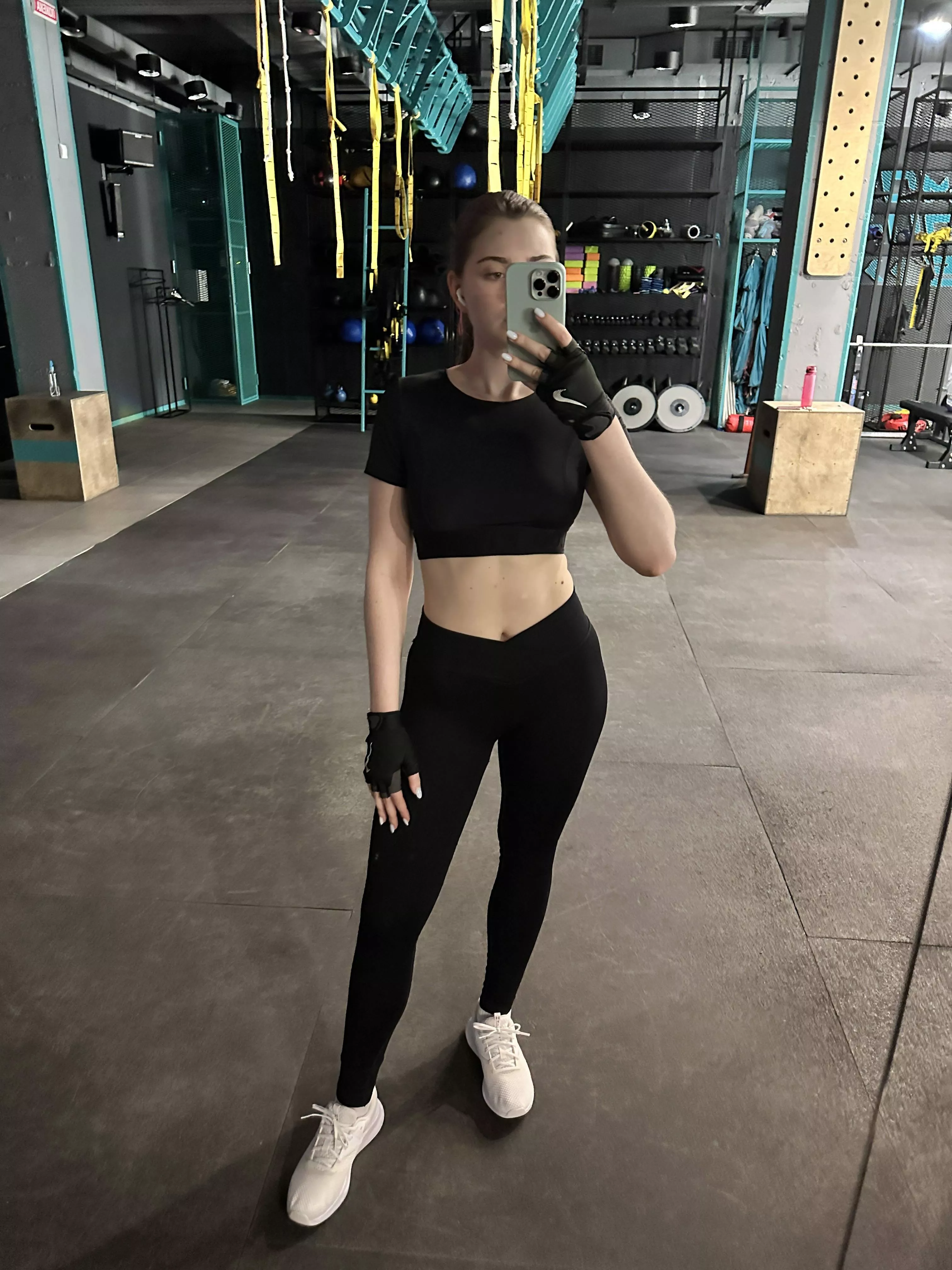 Pretty good cleavage for just a sports bra