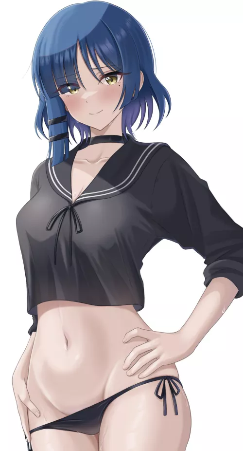 Ryo Yamada Posing In Her Sexy Swimsuit [Bocchi The Rock]