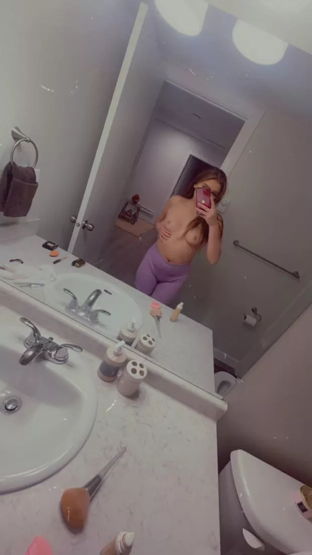 Say one word about my tits. 
