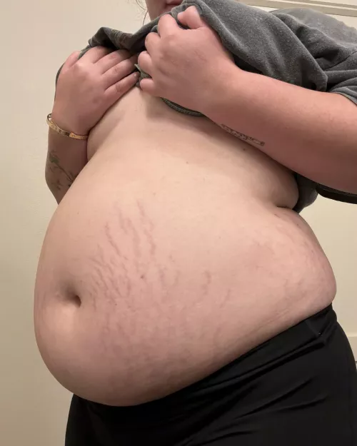 So that’s where the stretch marks came from 