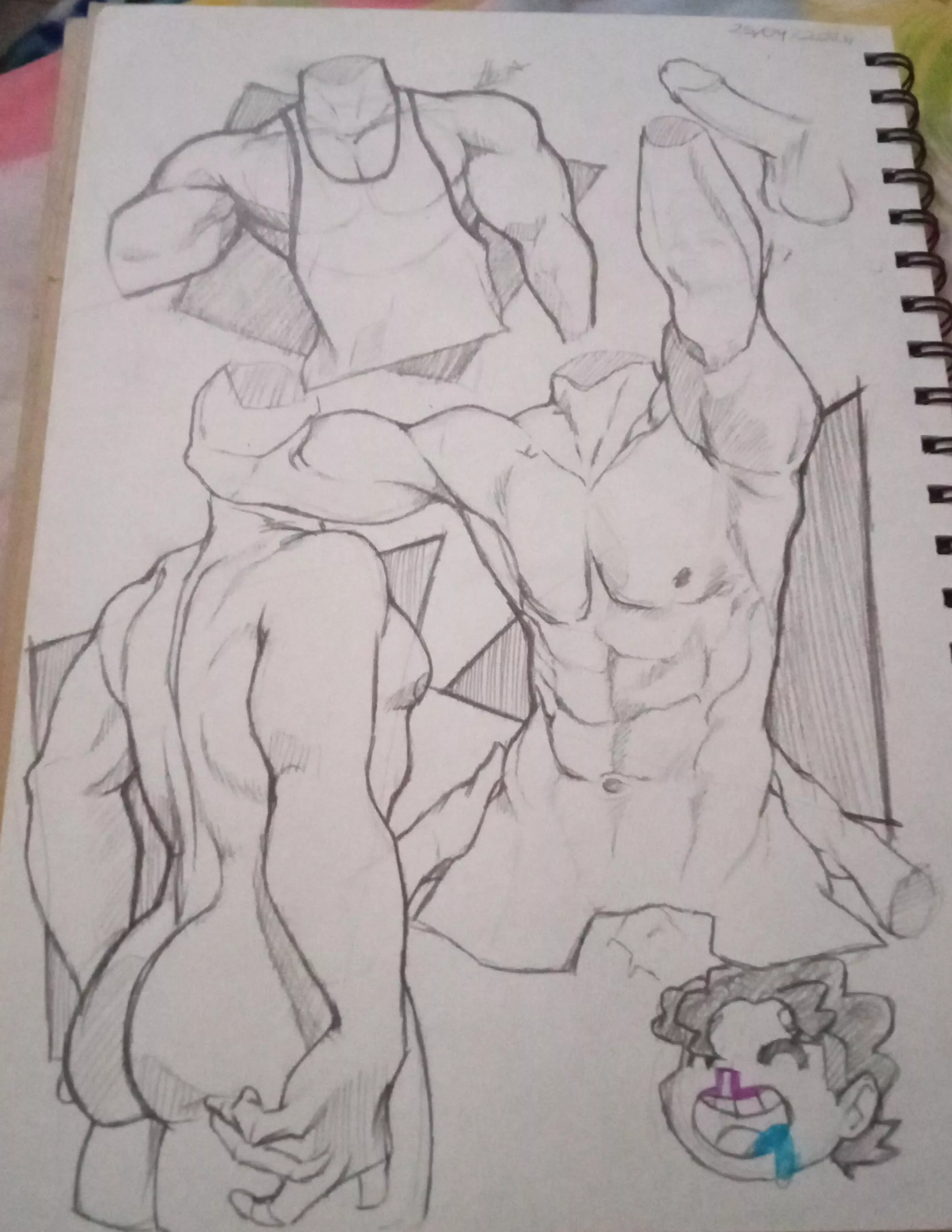 Suggestive Sketches (art by me)// Bara Sketchbook 