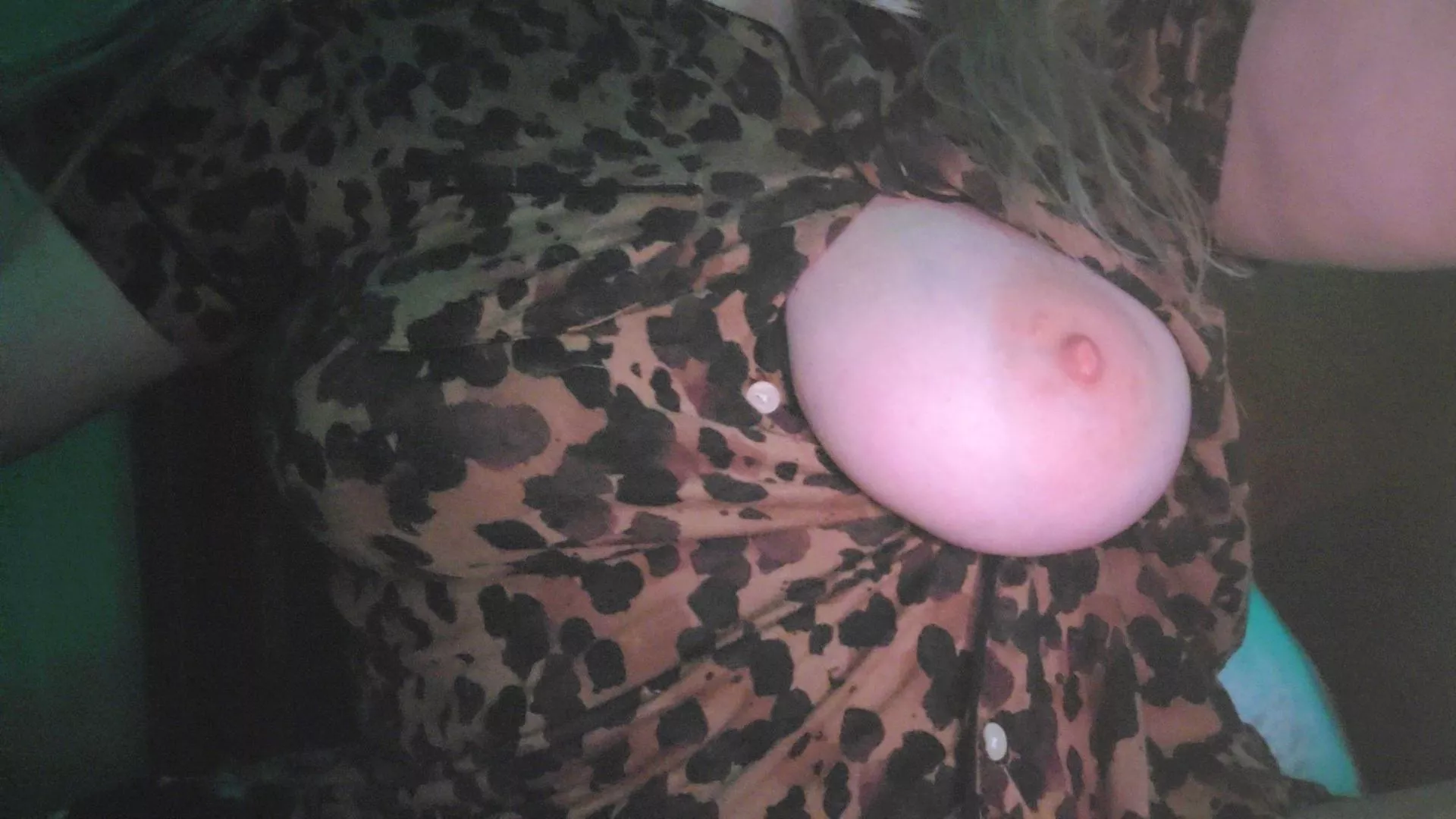 The other boob is tucked in for bed :) 