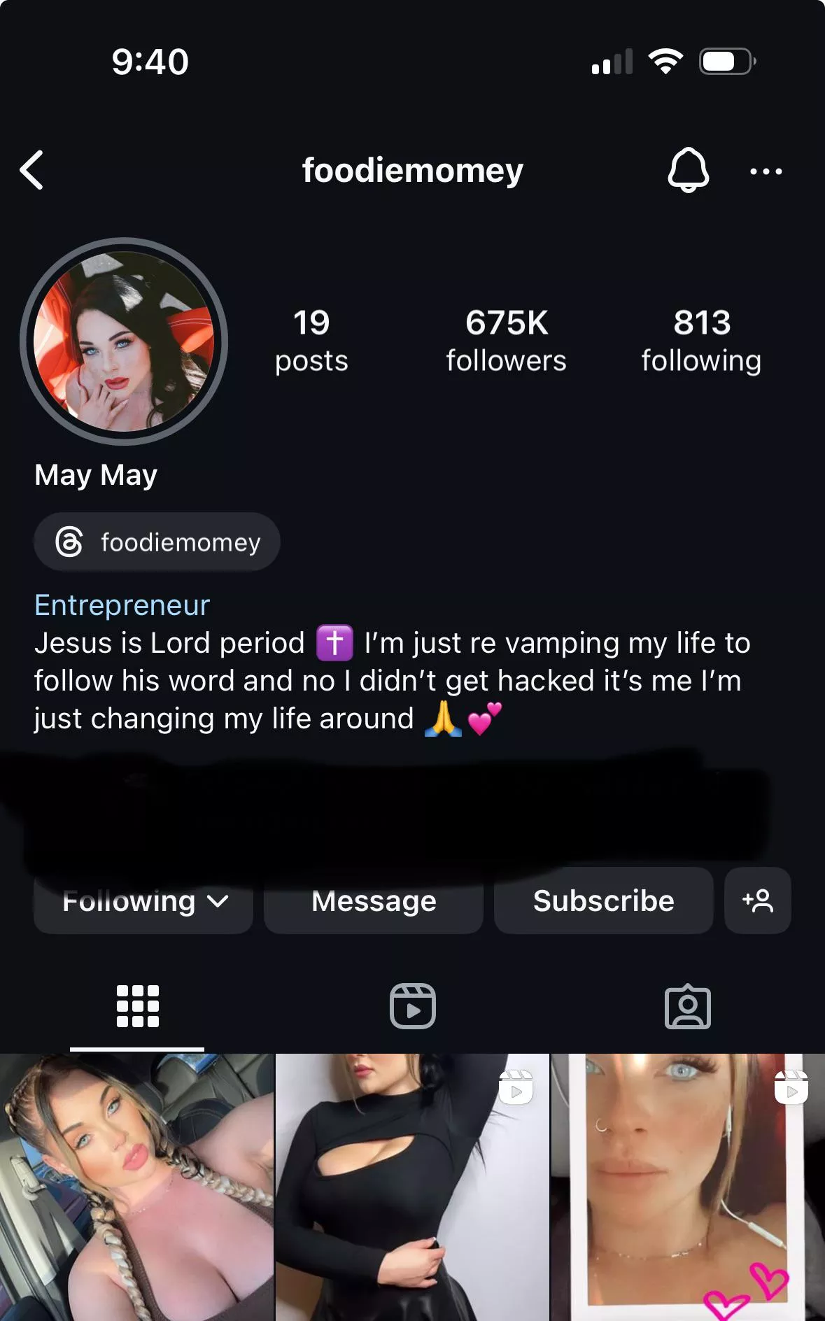 We lost her boys. She’s retiring 