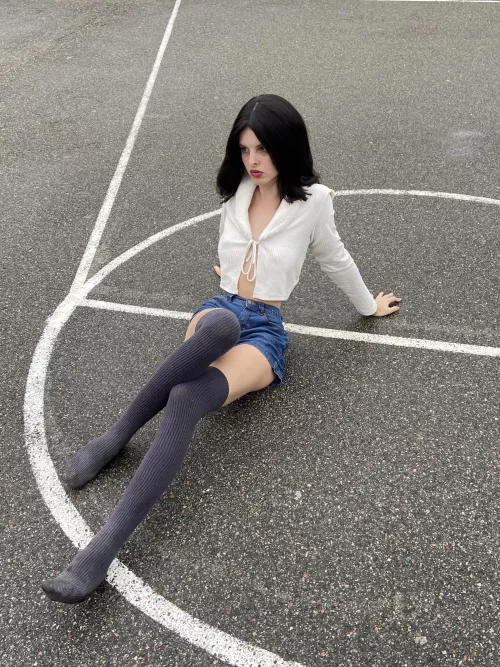 It seems that this outfit was too depraved for a walk...